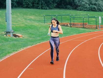 Photo warm-up routines track