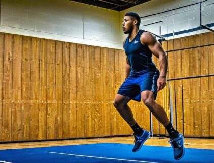 Photo vertical jump training