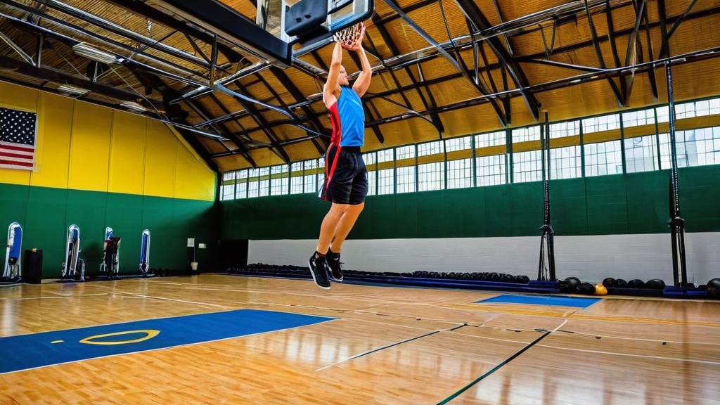 Photo vertical jump training